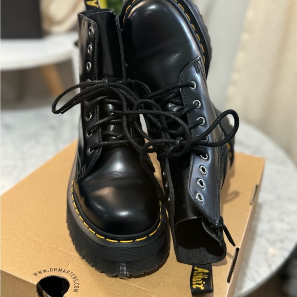 JADON BOOT SMOOTH LEATHER PLATFORMS - Picture 2 of 9